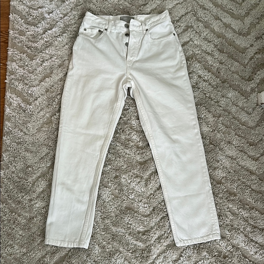 Everlane White Cheeky Jeans